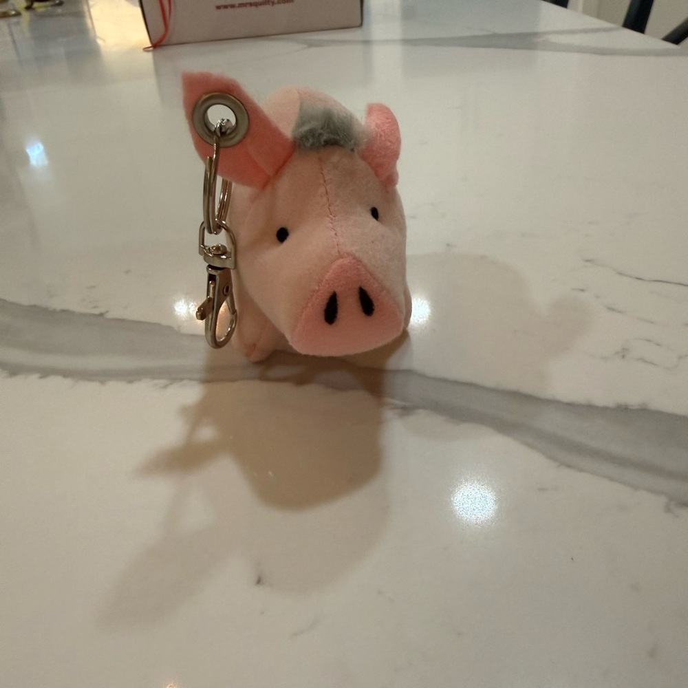 Upcycled 90s Babe McDonald’s Happy Meal Toy Pink Keychain